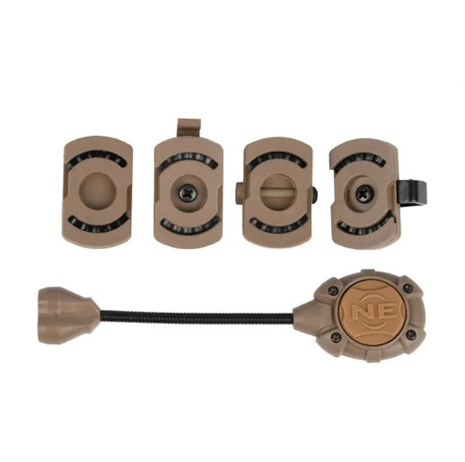 Тактичний сигнальний ліхтар Wadsn NE-05009-BK-green для шолома Mpls (зелений + ІЧ світло) Койот Вінниця - фото 4