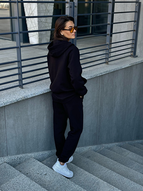 Женский теплый костюм на флисе Черный 46/48 Харьков - изображение 8