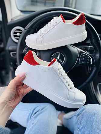 Abbi Кеди жіночі ABBI білий/червоний натуральна шкіра 37 (21600) Коломия