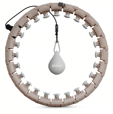 Хулахуп Hop-Sport HS-106HH масажний з обважнювачем бежевий Київ