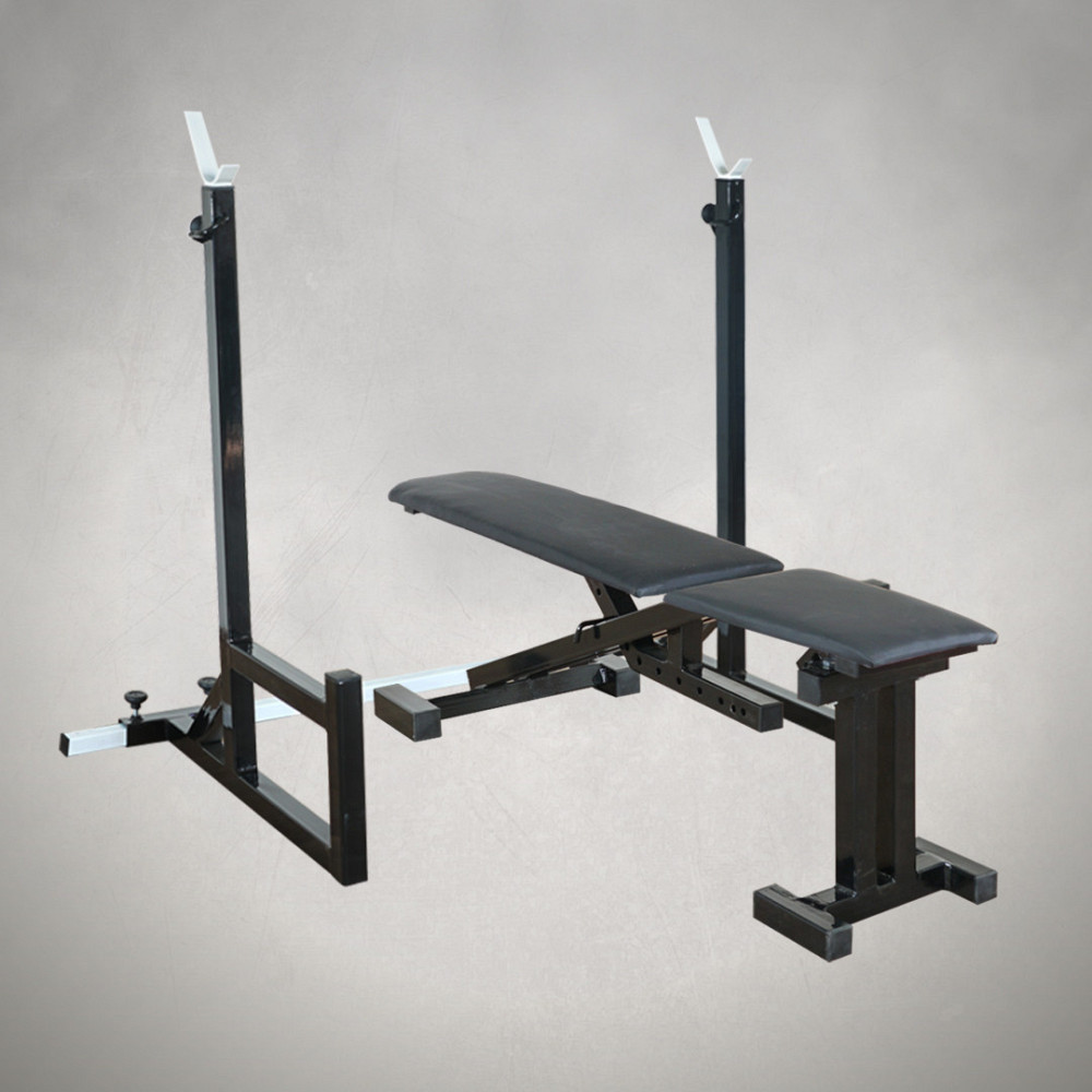Скамья с отрицательным наклоном + Стойки под штангу 40 на 40 мм Стойки, скамьи для жима и приседаний Киев - изображение 1