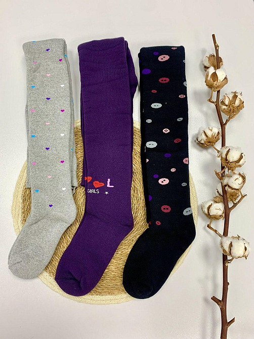 Колготки дитячі махрові бавовняні арт.921 - в асортименті дівчинка, хлопчик 140-146 Чернівці - фото 1