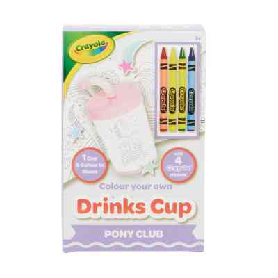 Набор для творчества Crayola Стаканчик-раскраска Пони-клуб С карандашами (15765-B) Винница