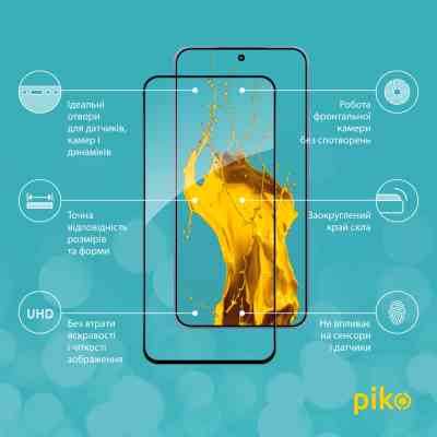 Стекло защитное Piko Full Glue Xiaomi 15 Black (1283126607363) Винница