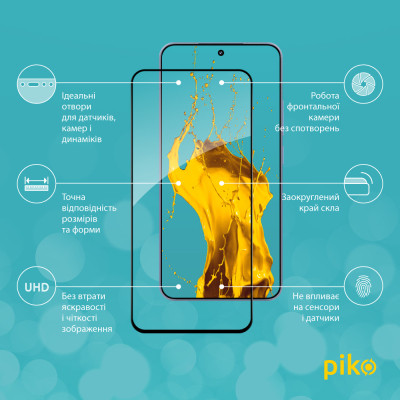 Стекло защитное Piko Full Glue Xiaomi 15 Black (1283126607363) Винница - изображение 2