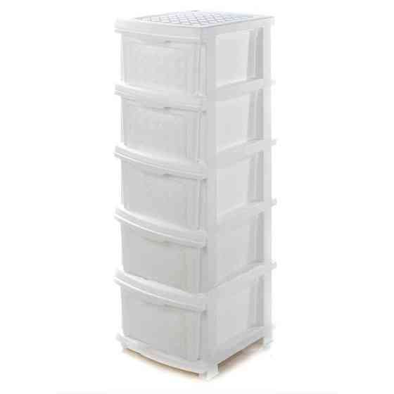 Комод пластиковый белый R-Plastic 