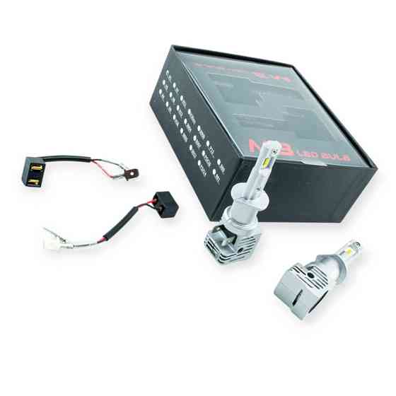 Автолампа H1 12V-24V M3 silver 6500K 6500L 48W радіатор Optimal-L LED Мукачево