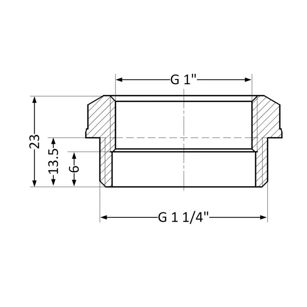 Футорка Thermo Alliance Standart 1 1/4"х1" НВ SD4233225 Київ - фото 2