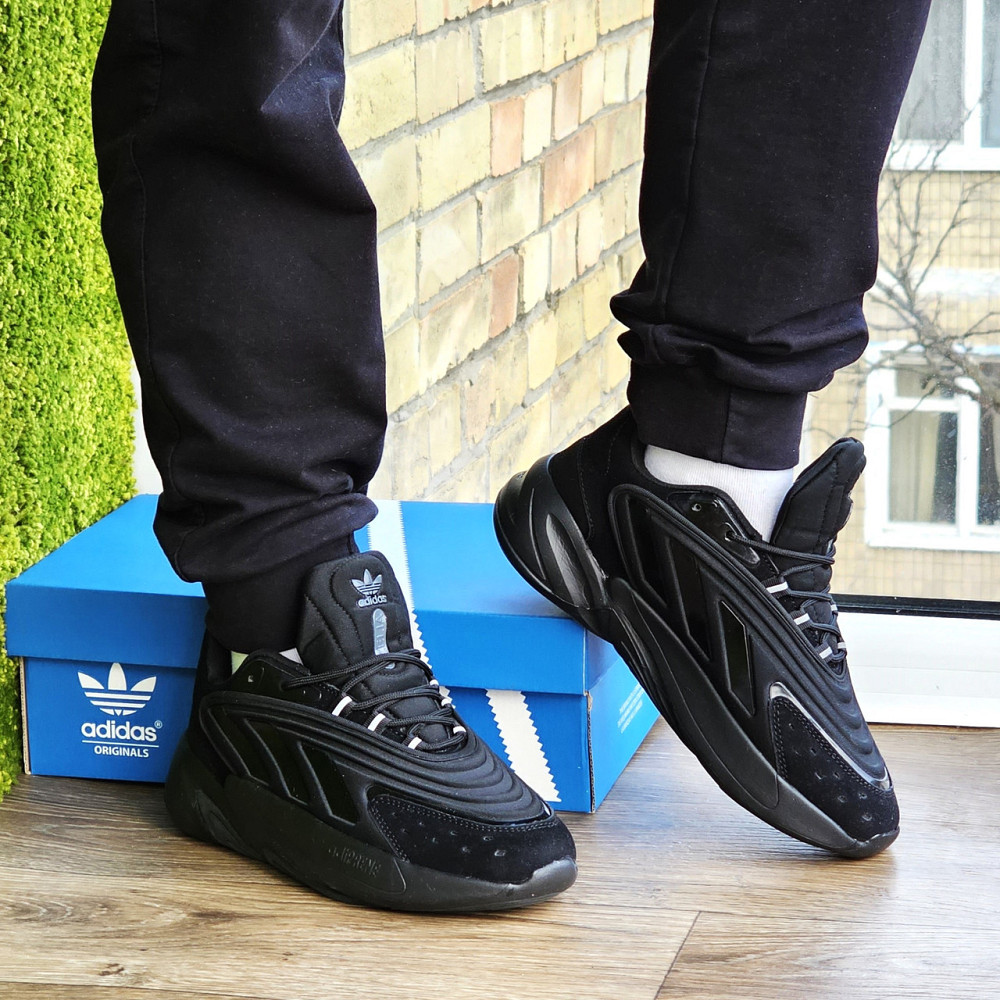 Кроссовки Мужские Adidas Ozelia Чёрные Адидас с Амортизацией Для Бега (размеры: 41,42,43,44,45) - 37-4 Днепр - изображение 10