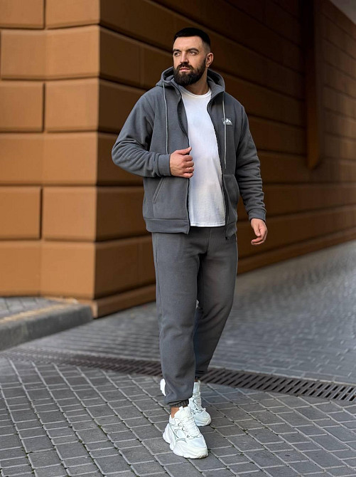 Мужской костюм из флис- полара L-XL, графіт Одеса - фото 5