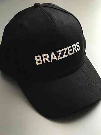 Чорна бавовняна Кепка/Бейсболка з написом BRAZZERS Чернівці