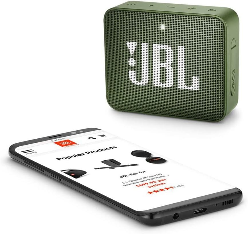 Портативная колонка JBL Go Essential 2 Green | Bluetooth 4.2, 3.1 Вт, IP67, до 5 ч, USB-C, компактная акустика Киев - изображение 7