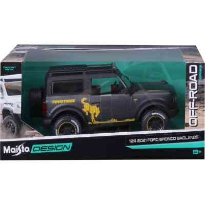Машина Maisto Ford Bronco 2021 Badlands 1:24 Сірий металік (32541 met. grey) Вінниця