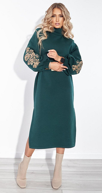 Тепле плаття з вишивкою (44) Київ - фото 2