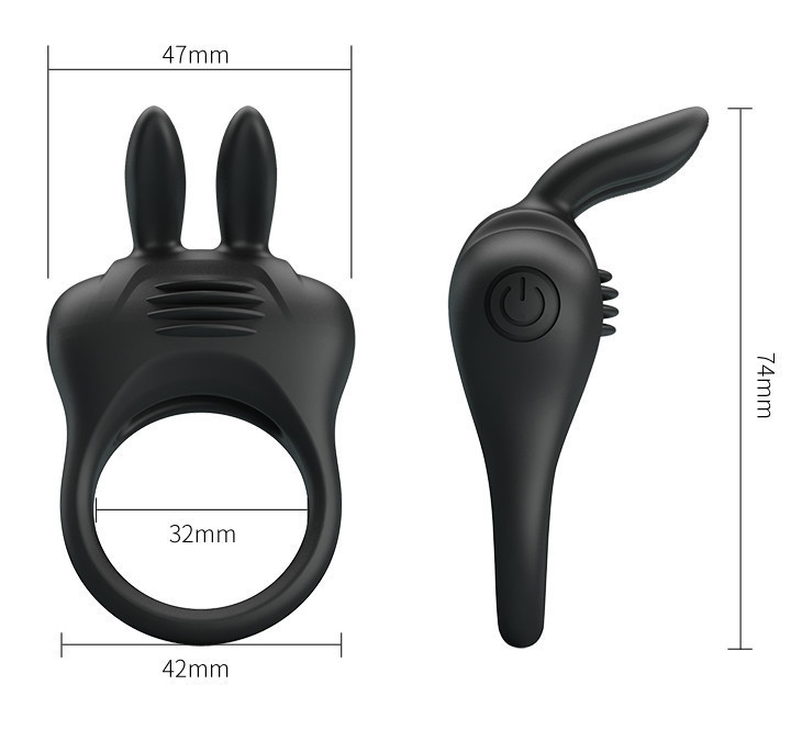 Кольцо эрекционое серии Pretty - DAVION Silicone Vibration, BI-210264 Sex Aura Киев - изображение 6