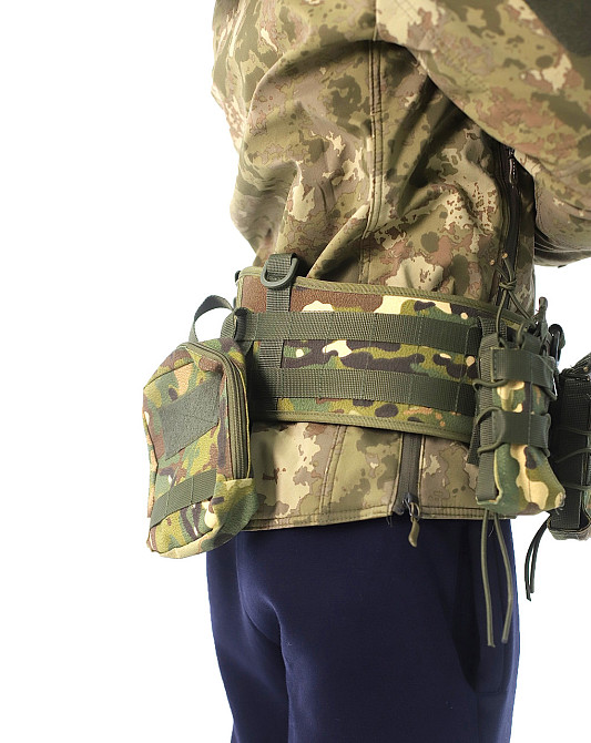 Розвантажувальний пояс РПС для військових, розвантаження тактичне із системою MOLLE, Камуфляж зелений Кам'янець-Подільський - фото 6