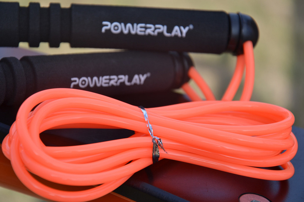 Скакалка спортивнаPowerPlay 4205 Classic Plus Jump Rope Помаранчева 2,7м Київ - фото 9