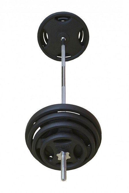 Скамья для жима ReadMeBlack + 125 кг металлических дисков + 4 грифа Гантели, гири, штанги и диски Киев - изображение 9