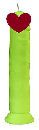 Свічка LOVE FLAME - Dildo Roma Yellow Fluor, CPS03-YELLOW Sex Aura Київ