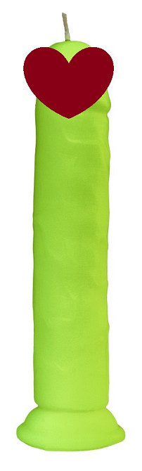 Свічка LOVE FLAME - Dildo Roma Yellow Fluor, CPS03-YELLOW Sex Aura Київ - фото 1