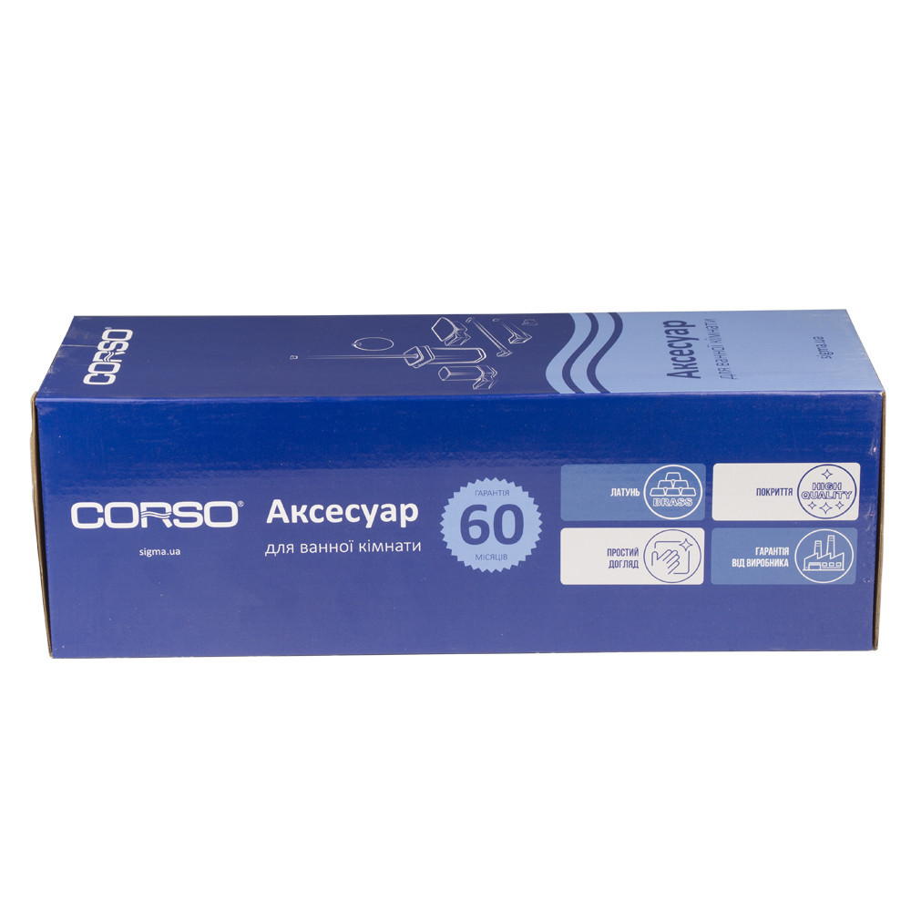 Щётка для унитаза VICO 350×136×110мм CORSO (B) (9681316) Киев - изображение 3