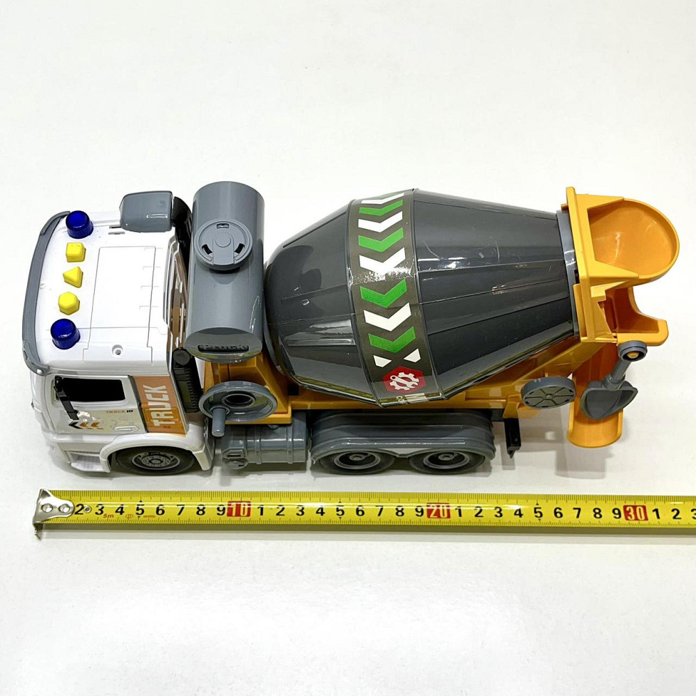 Спецтехніка Бетонозмішувач світло звук рухомі деталі масштаб 1:16 Жовто-сірий (ZH 812-1) Чернігів - фото 10