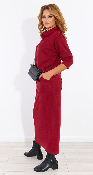 Замшевий костюм зі спідницею (52) Київ - фото 6