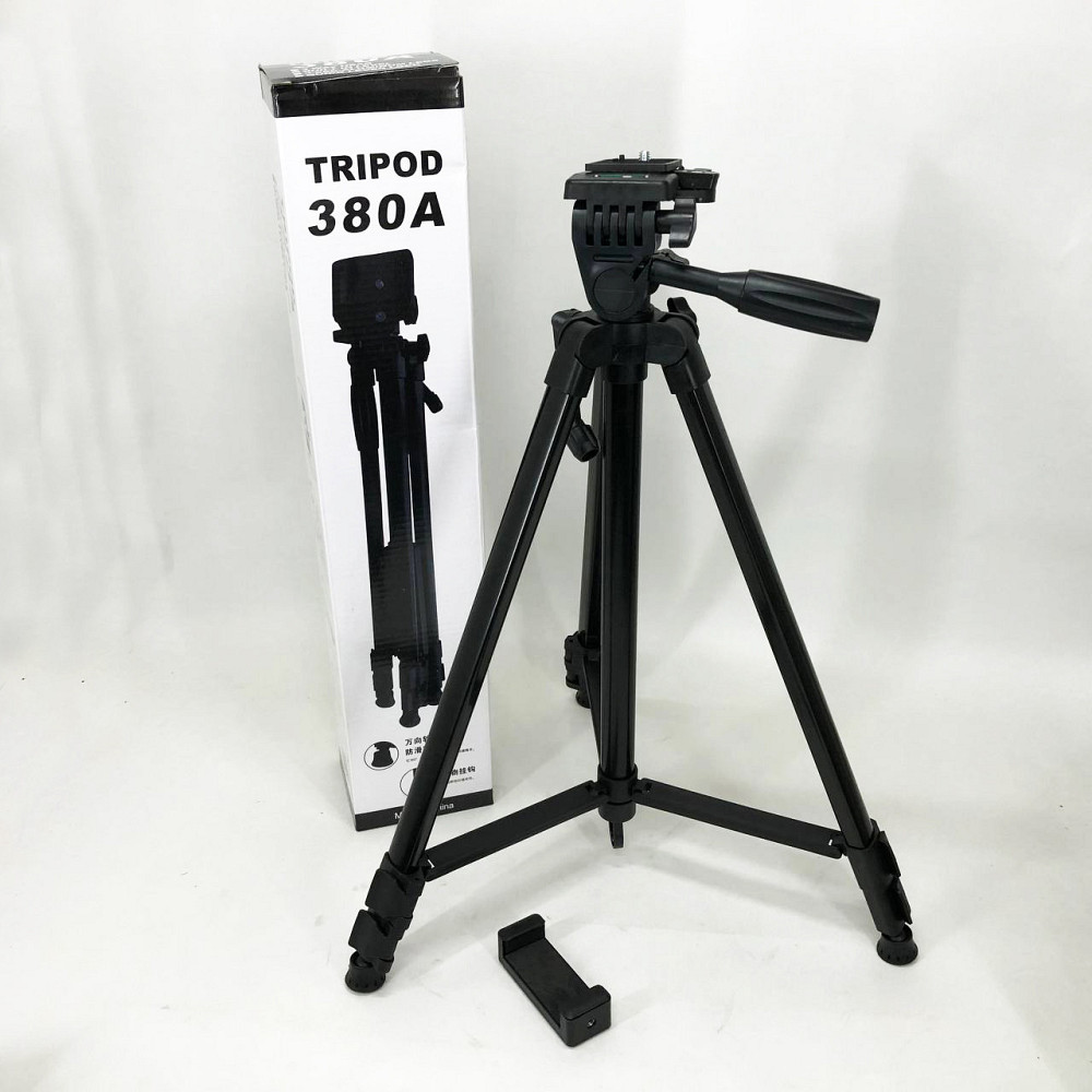 Штатив для съемки с телефона TriPod 380A 0.50-1.35м, Штатив для монокуляра, Штатив ZE-926 для блоггера Киев - изображение 5