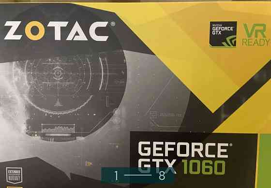Відеокарта: GTX 1060 6Gb. Zotac. Київ