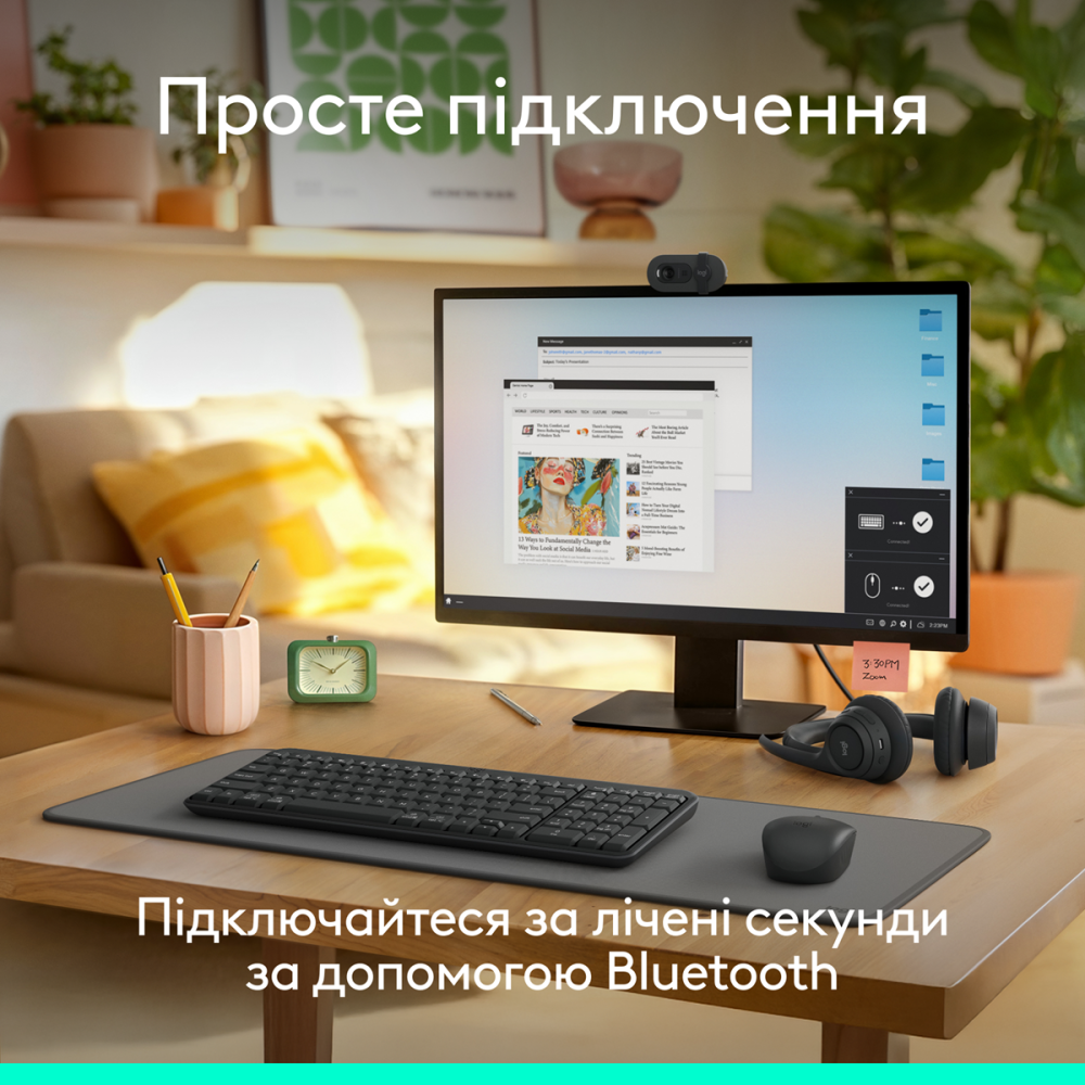 Клавіатура Logitech K250 Wireless Graphite (7136786) Київ - фото 4