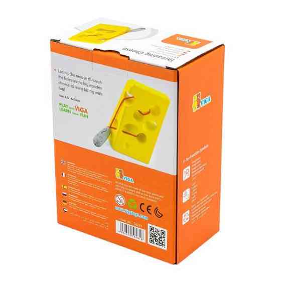 Дерев'яна шнурівка Viga Toys Сир (56281) Харьков