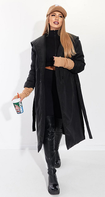 Модне пальто з плащової тканини (42) Київ - фото 4