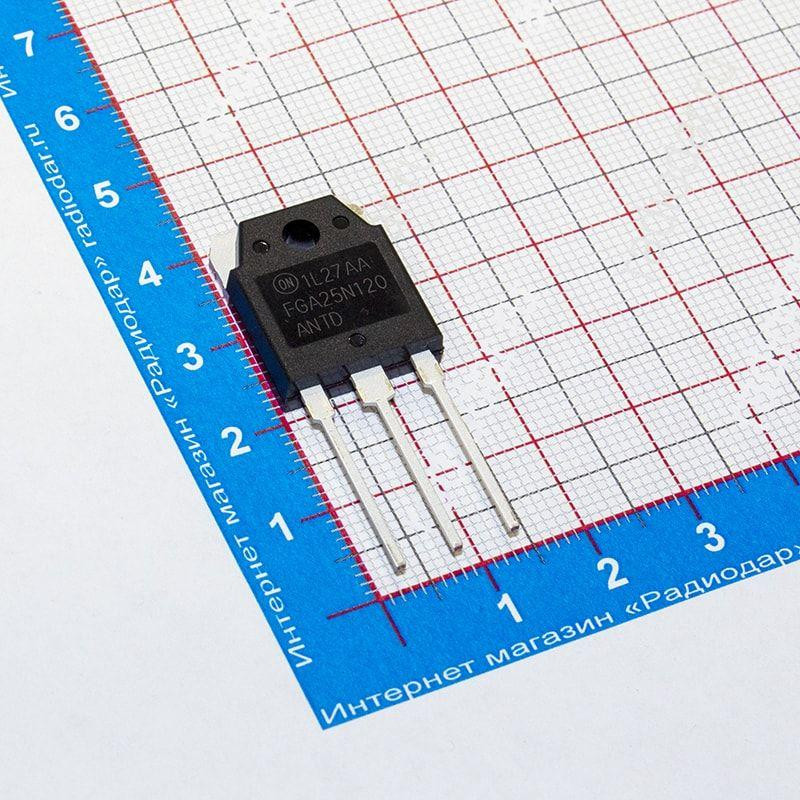 IGBT транзистор 1200В 25А с диодом, TO-3P Киев - изображение 4