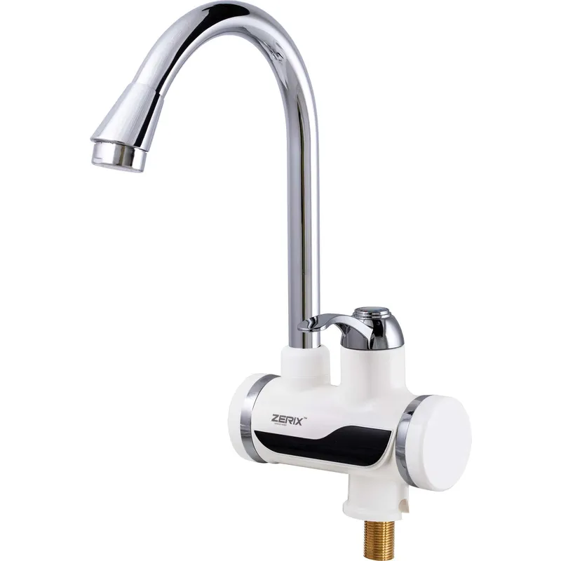 Проточний водонагрівач Zerix ELW02-E з індикатором температури ZX0448 Харків - фото 1