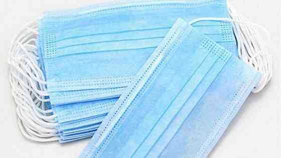 Маски медицинские трехслойные 50шт в упаковка Днепр