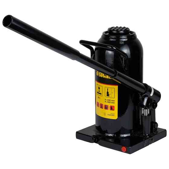 Домкрат гидравлический бутылочный 20т H 242-452мм SIGMA (6101201) Ровно