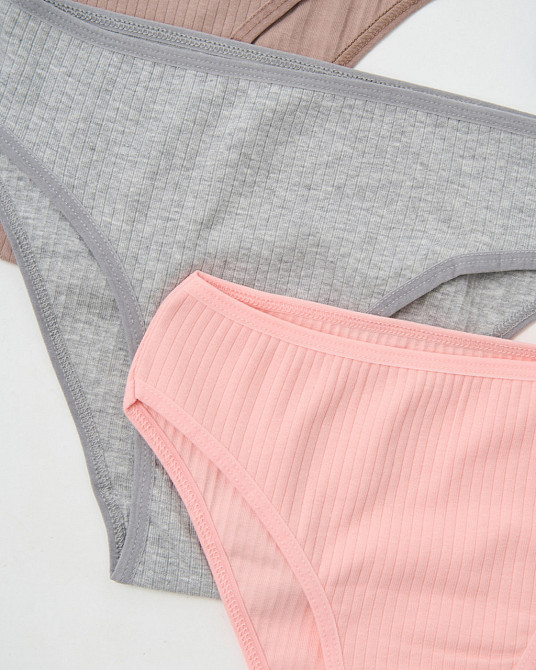 Набір жіночих трусиків-тижневик у рубчик упаковка 7 шт Nicoletta 713161 M Київ - фото 7