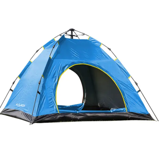 Намет кемпінговий 2 на 2 метри автоматичний для риболовлі походу туристичний LU-019BL Блакитний Коломия