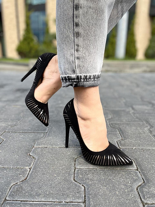 Seastar Туфлі жіночі SEASTAR чорні еко-замша 37р.-24см. 38р.-24.5см. 39р.-25см. (LE016P 1922) Коломыя - изображение 6