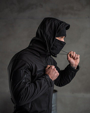 Тактичний костюм SoftShell Police black ВТ7623 Київ - фото 10