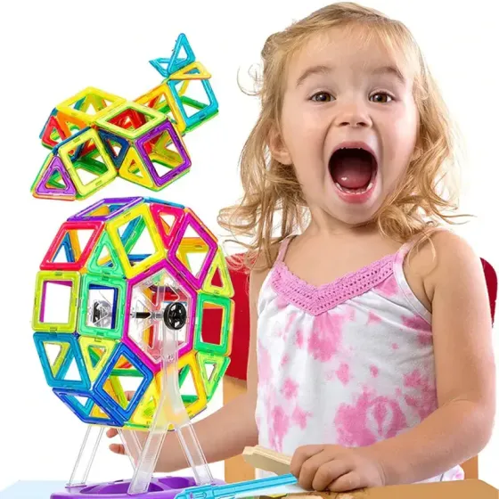 36 деталей Магнитный конструктор, детский 3Д конструктор, конструктор магнитный в чемодане Коломыя