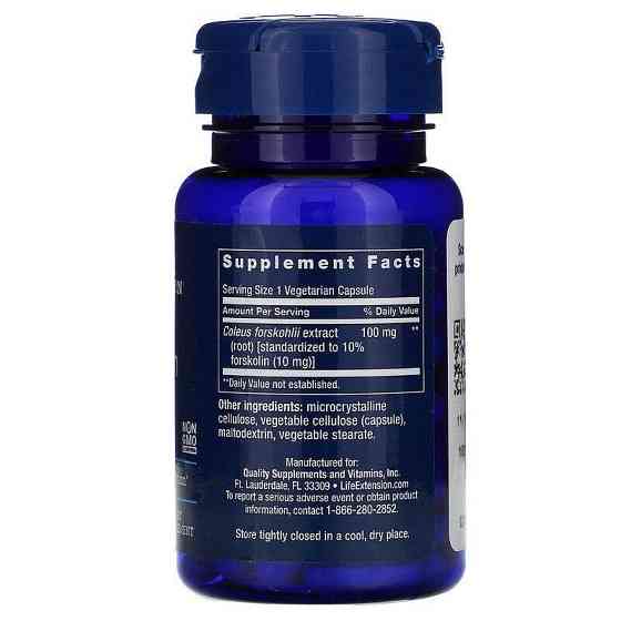 Форсколін Life Extension Forskolin10 мг 60 капс Київ