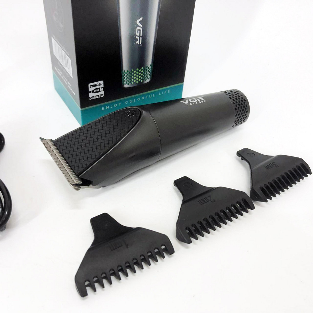 Бездротові машинки для стрижки легкі, Машинка для стрижки волосся з регульованою довжиною DI-63 Київ - фото 9