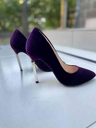 Туфлі жіночі LENA MELIANI фіолетовий бархат каблук 10см 35р. (D226-J1970) Коломия