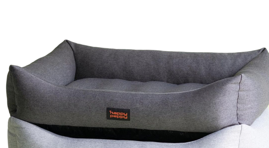 Лежак для собак и котов Happy Peppy (Хэппи Пеппи) Sofa Рогожка 45х60 см, Серый Запорожье - изображение 1