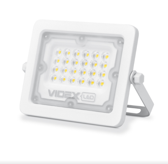 LED Прожектор 20W 5000К 220V білий VL-F2e-205W Videx Житомир