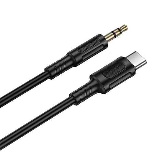 Аудіокабель BOROFONE BL25B Nice digital audio conversion cable Type-C Black Одеса