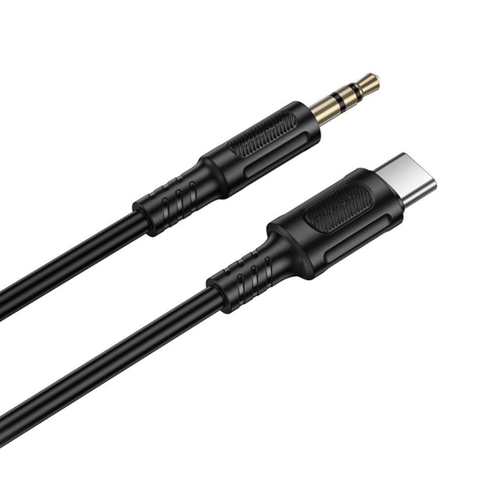 Аудіокабель BOROFONE BL25B Nice digital audio conversion cable Type-C Black Одеса - фото 6