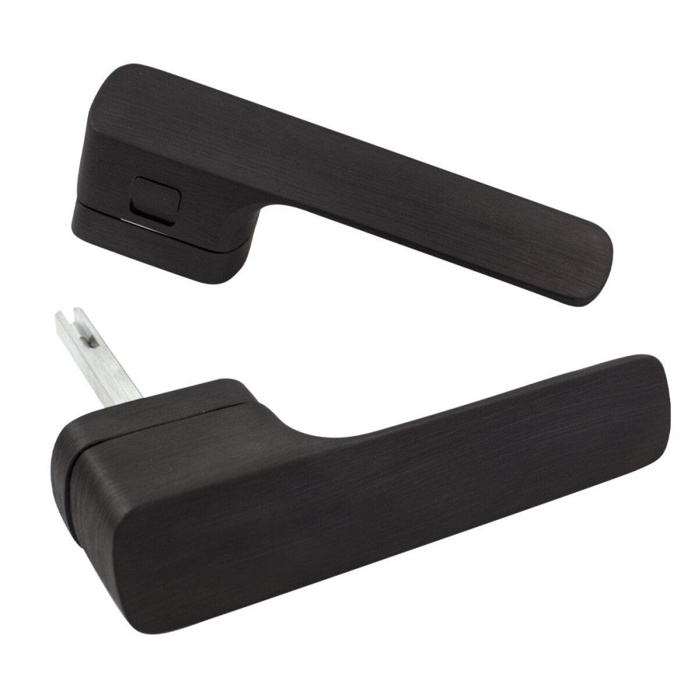 Дверная ручка на розетке M&T Minimal2.0 147957 Left Cr-K черный брошюрован, в комплекте с WC Киев - изображение 3