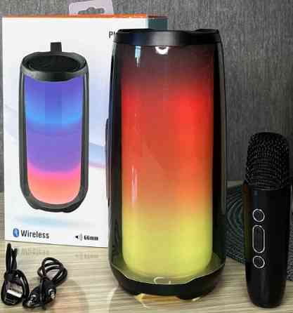 Бездротова Bluetooth-колонка Pulse 5 з підсвіткою 20 Вт | мікрофон. Харків